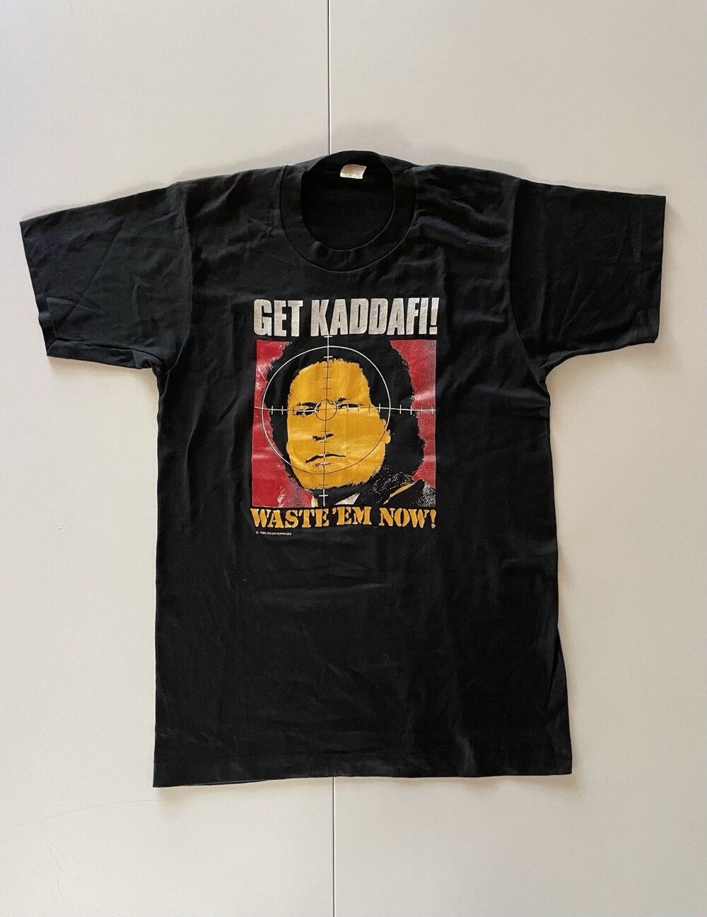 Vintage 80’s “Get Kaddafi” Medium Pop Art T-Shirt